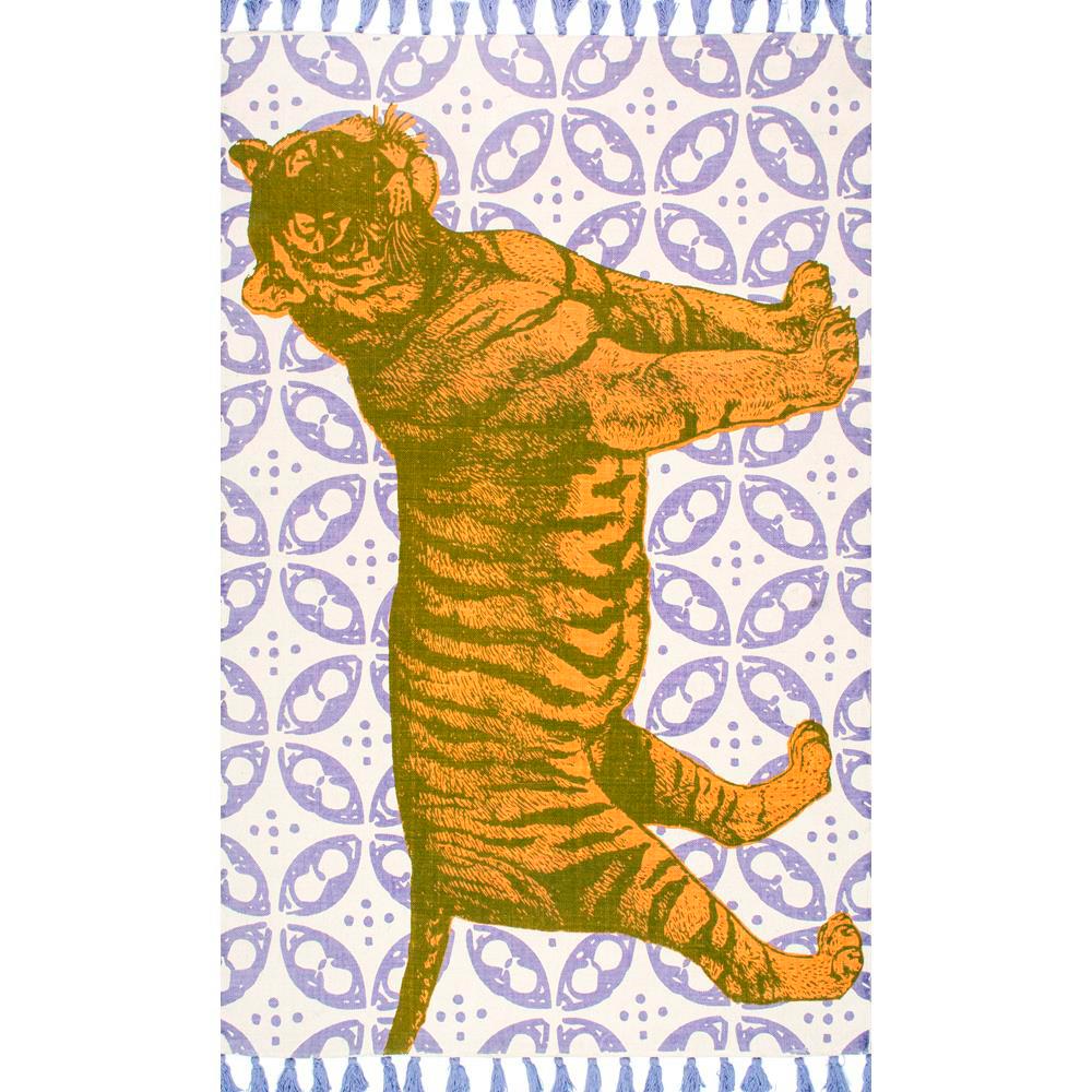 Nuloom Thomas Paul Flat Weave Cotton Tiger Multi 6 Ft X 9 Area Nuloom Thomas Paul Flat Weave Cotton Tiger Multi 6 Ft X 9 Area