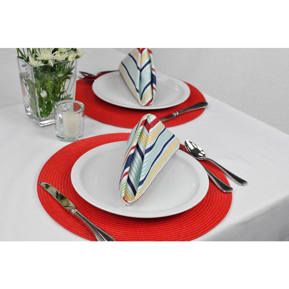 Dii Red Round Woven Placemat Set Of 6 Camz76069 The Home Depot Dii Red Round Woven Placemat Set Of 6