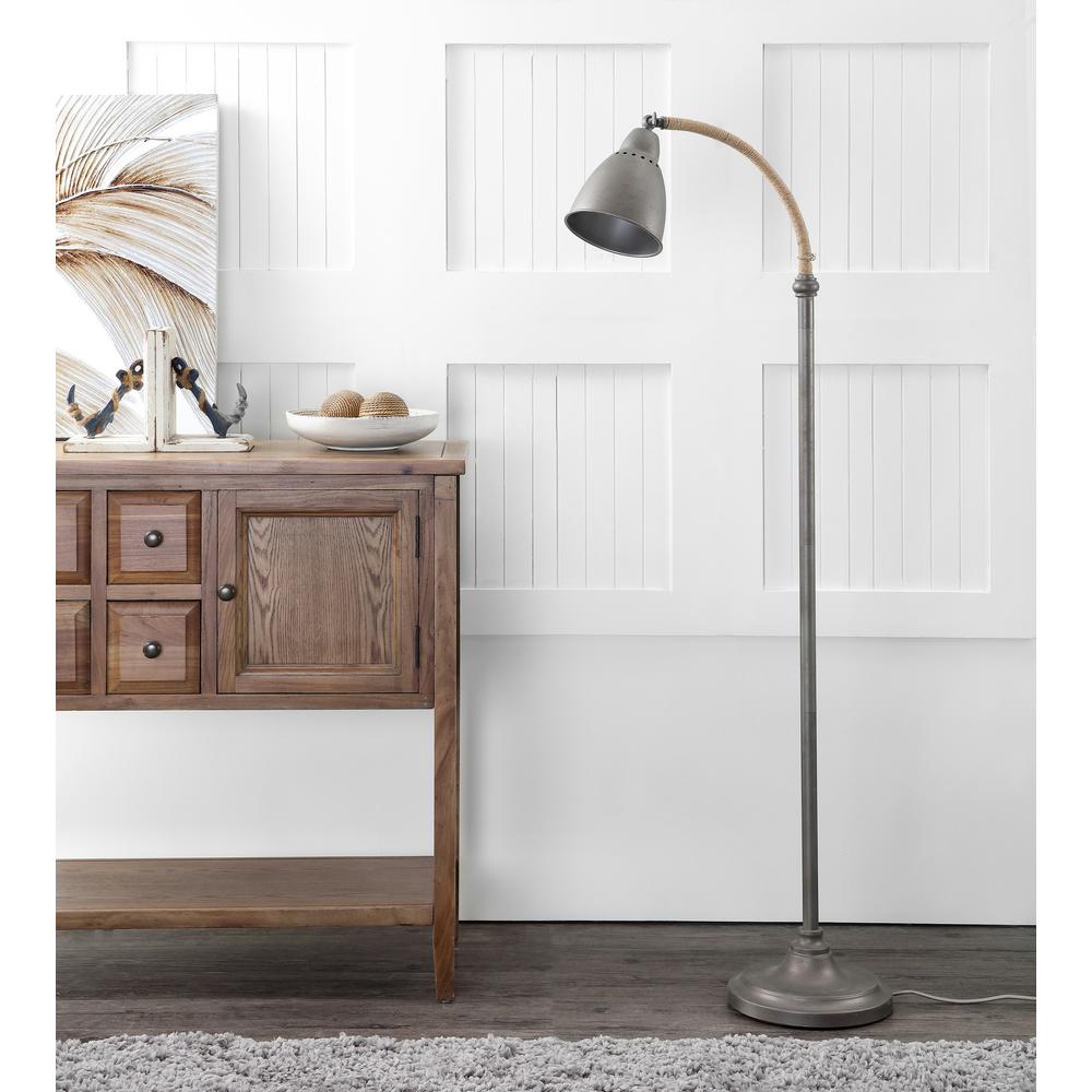 floor lamp grey shade