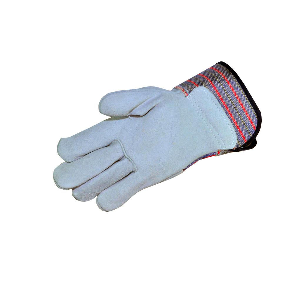 G & F Premium A+ Grade Cowhide Leather Palm Work Gloves with Rubberized