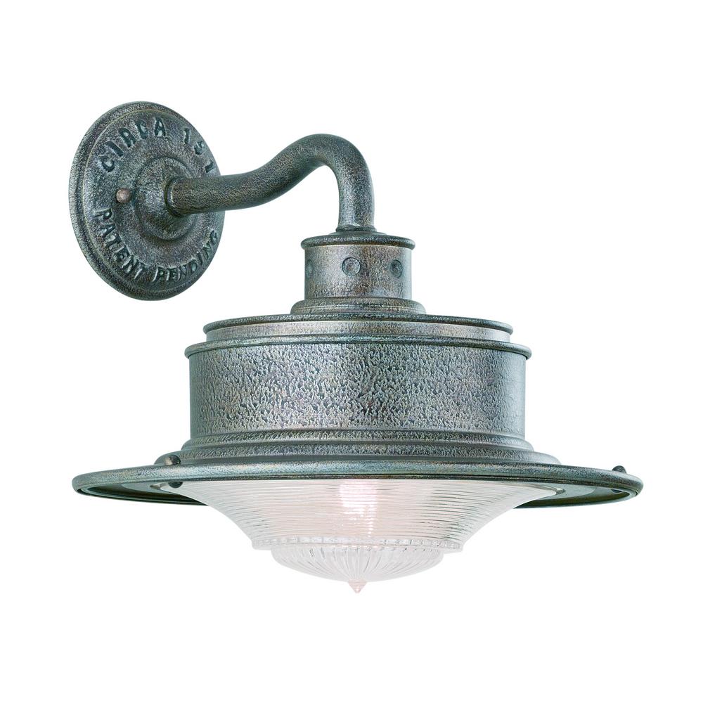 Troy Lighting South Street Old Galvanized Outdoor Wall Mount Lantern Troy Lighting South Street Old Galvanized Outdoor Wall Mount Lantern