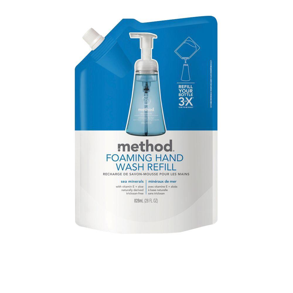 Method 28 oz. Sea Minerals Foaming Hand Wash Refills00667 The Home Depot
