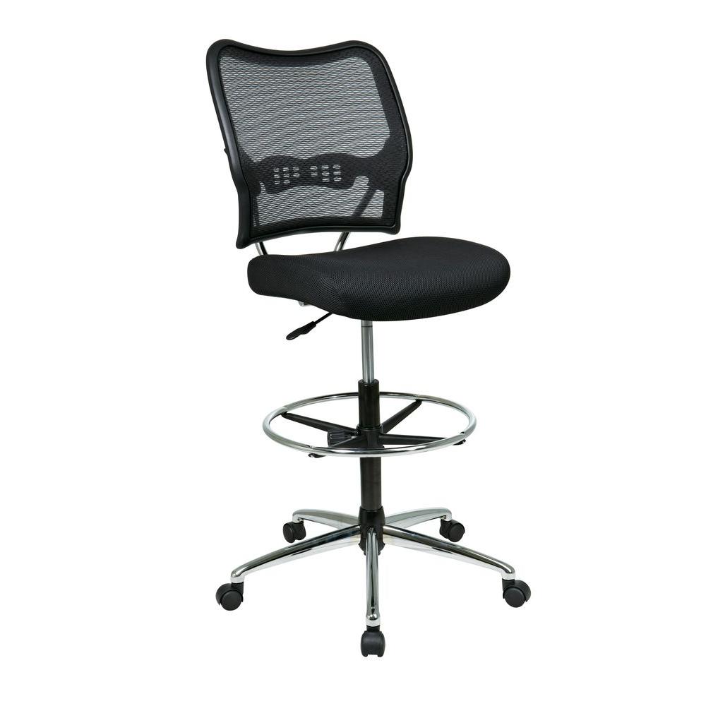 Office Star S Deluxe Black Airgrid Back Drafting Chair 13