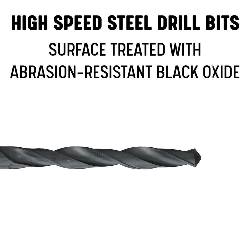 Round Shank Drill America D//ACO Series Cobalt Steel Premium Quality Reduced-Shank Drill Bit Spiral Flute Pack of 1 Gold Oxide Finish 135 Degrees Split Point 1-1//16 Size