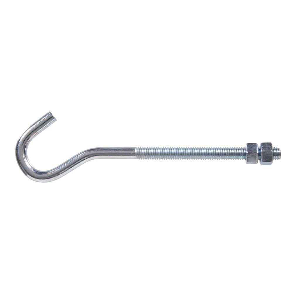 The Hillman Group 3/8 in. x 16 in. x 8 in. x 1/4 in. Clothesline Hook ...