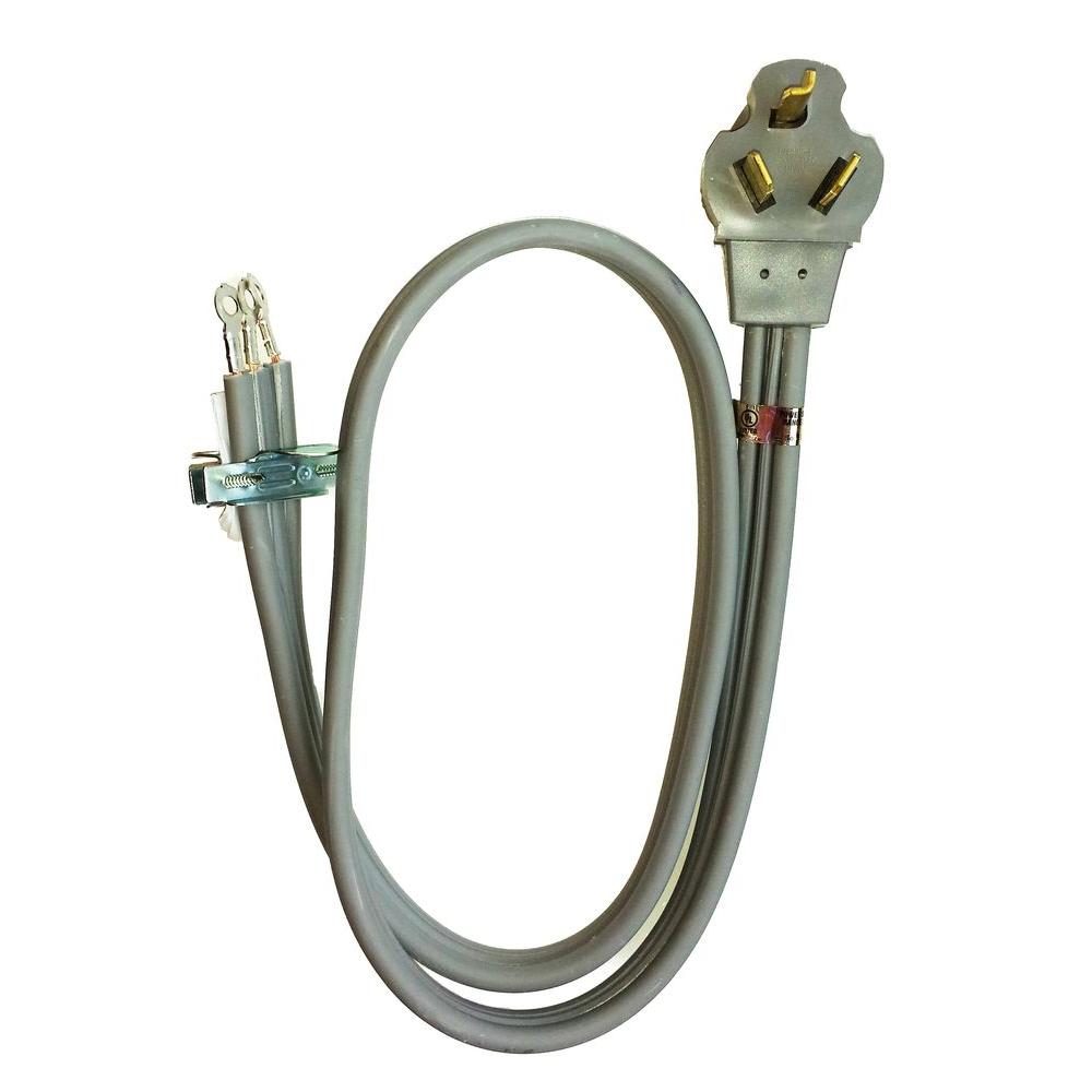 Whirlpool 4 ft. 3-Wire 30 Amp Dryer Cord-PT220L - The Home ...