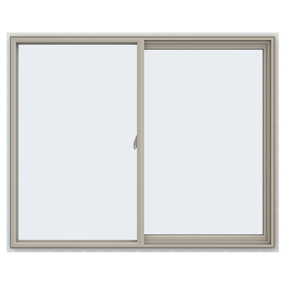 JELD-WEN 59.5 In. X 47.5 In. V-2500 Series Right-Hand Sliding Vinyl ...