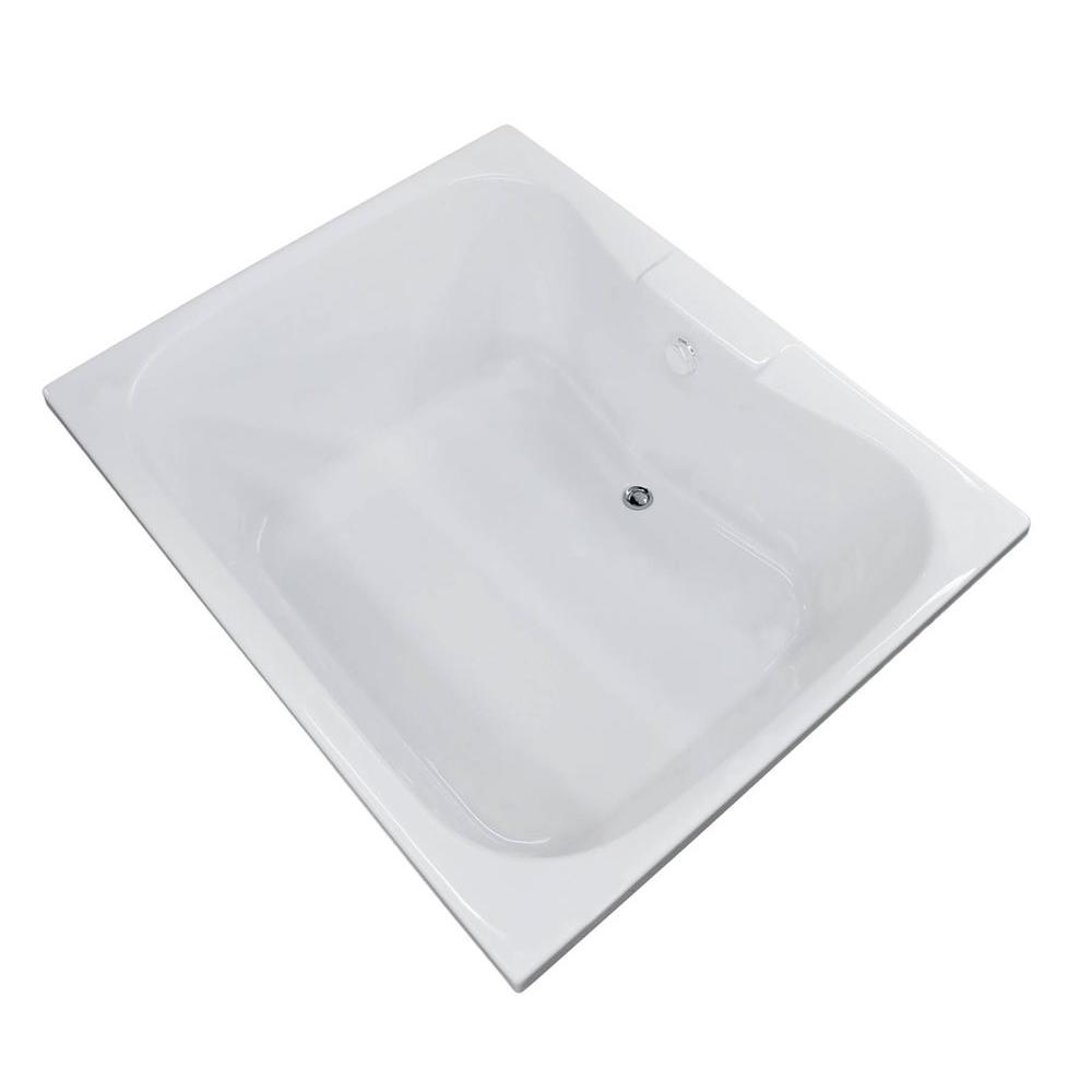 Universal Tubs Rhode 5 ft. Acrylic Center Drain Rectangular Dropin Non
