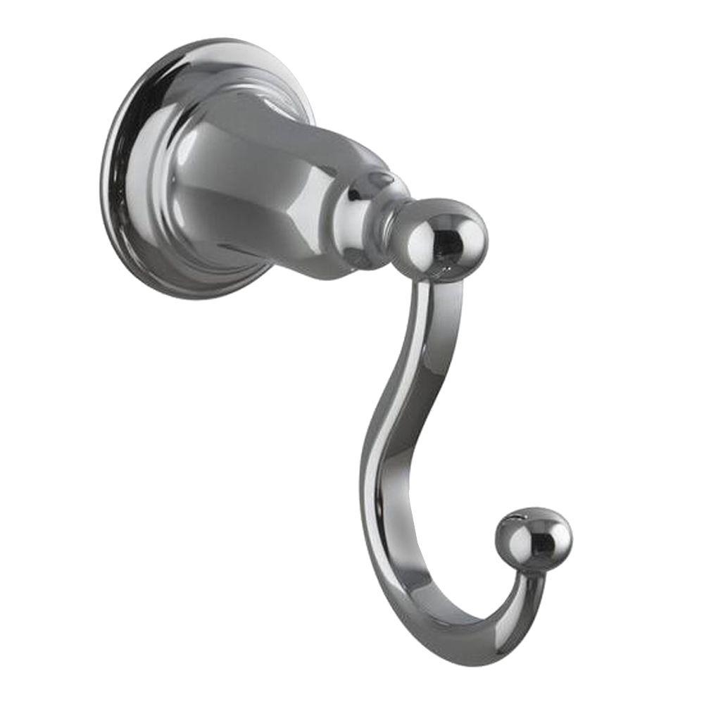 Ginger Sine Single Robe Hook in Polished Chrome-0210H/PC - The Home Depot