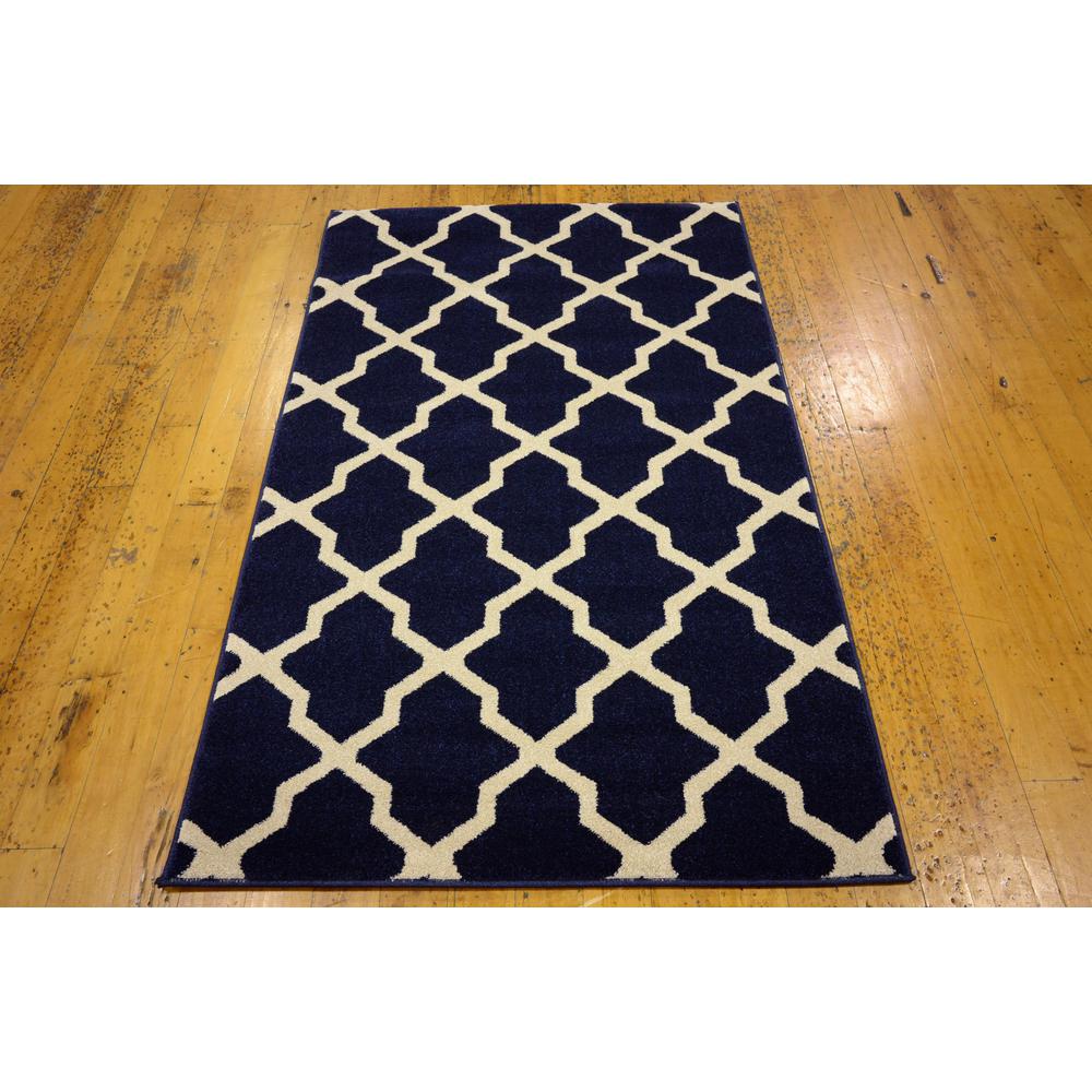 Unique Loom Trellis San Antonio Navy Blue 3 X 5 Area Rug Trellis San Antonio Navy Blue