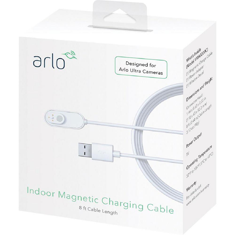 2m 6 6ft Charging Power Cable Fits For Arlo Pro Arlo Pro 2 Arlo Go Arlo Light Weatherproof Indoor Outdoor Flat Cable Micro Usb Cable Charging Power Cord Without Plug 1 Pack White Walmart Com