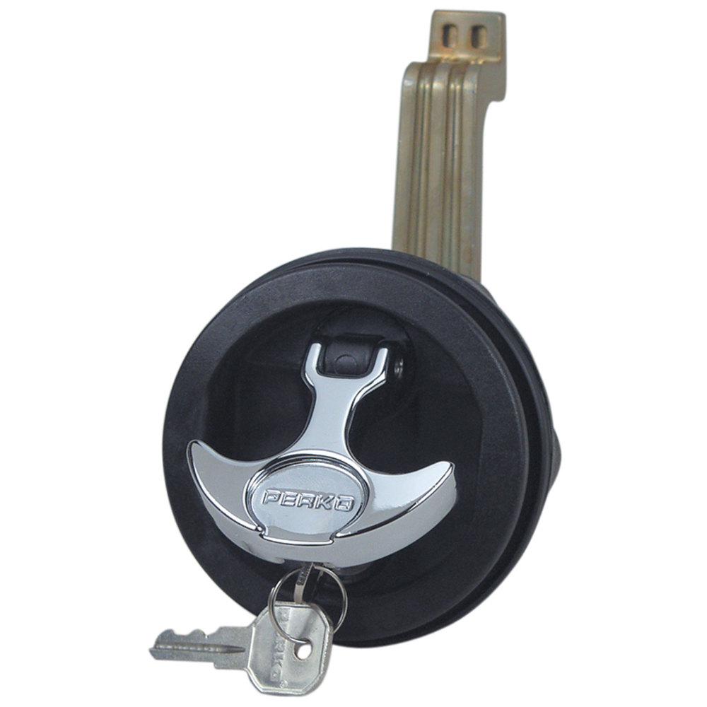 Perko Surface Mount Lock and Latch in Black1091DP4BLK The Home Depot