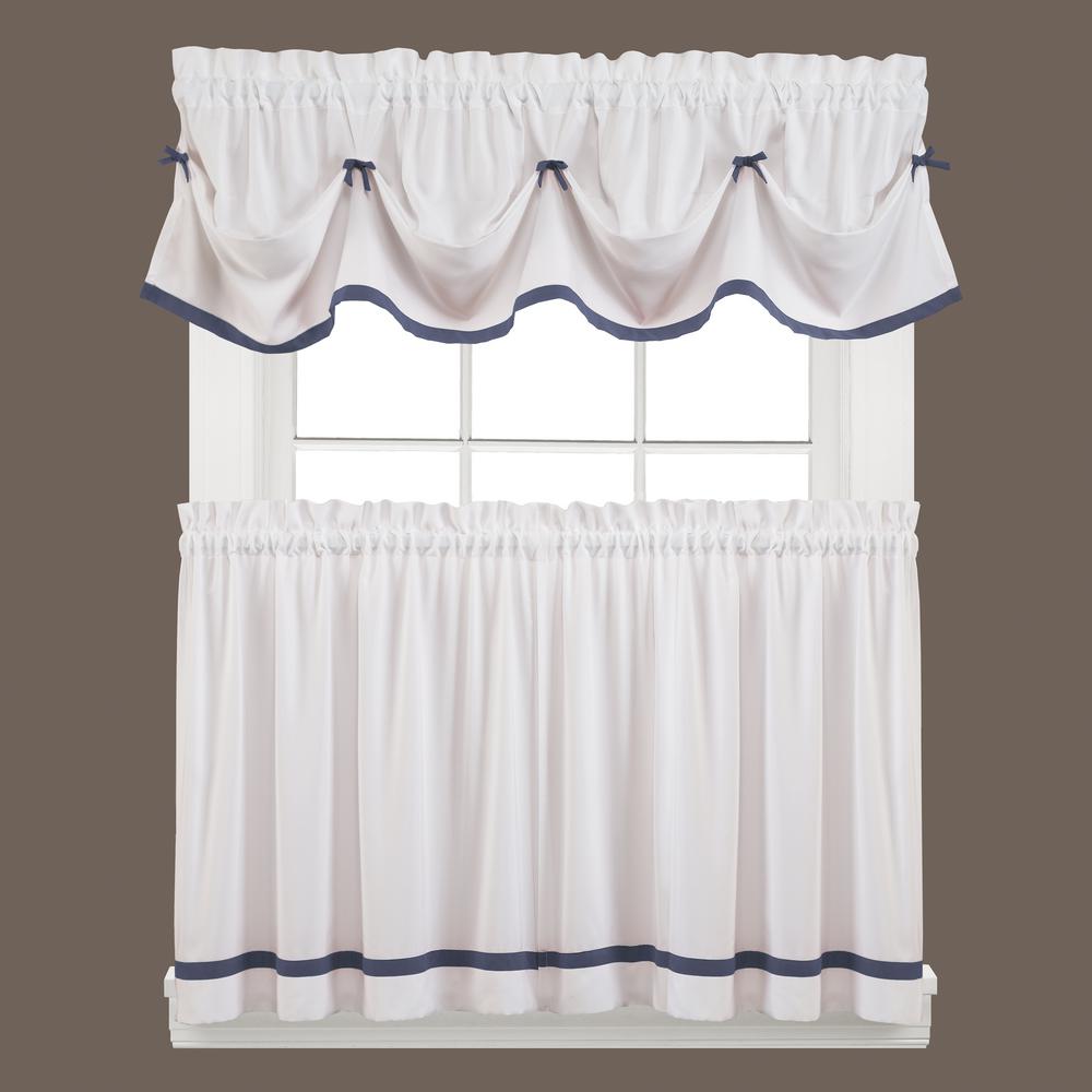 blue window scarf valance