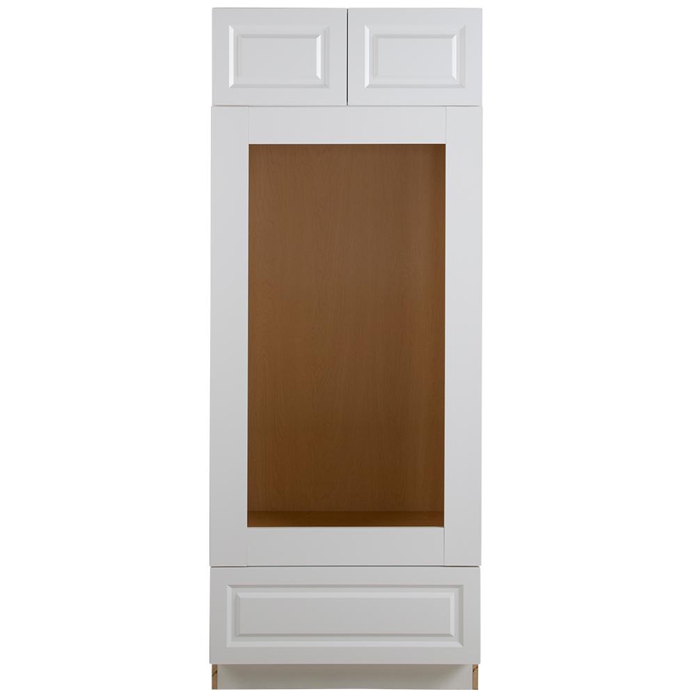 Hampton Bay Benton Assembled 33x84x24.5 in. Base Double Oven in