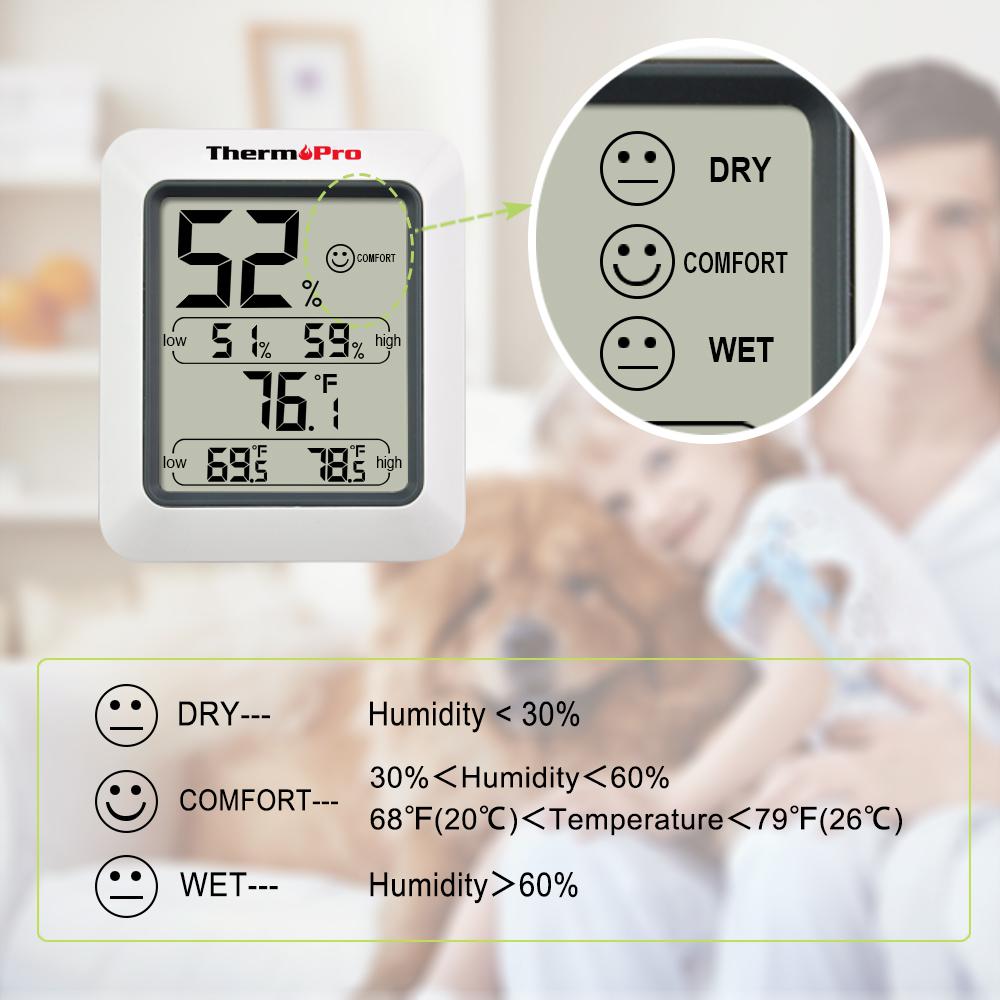 thermometer and humidity monitor