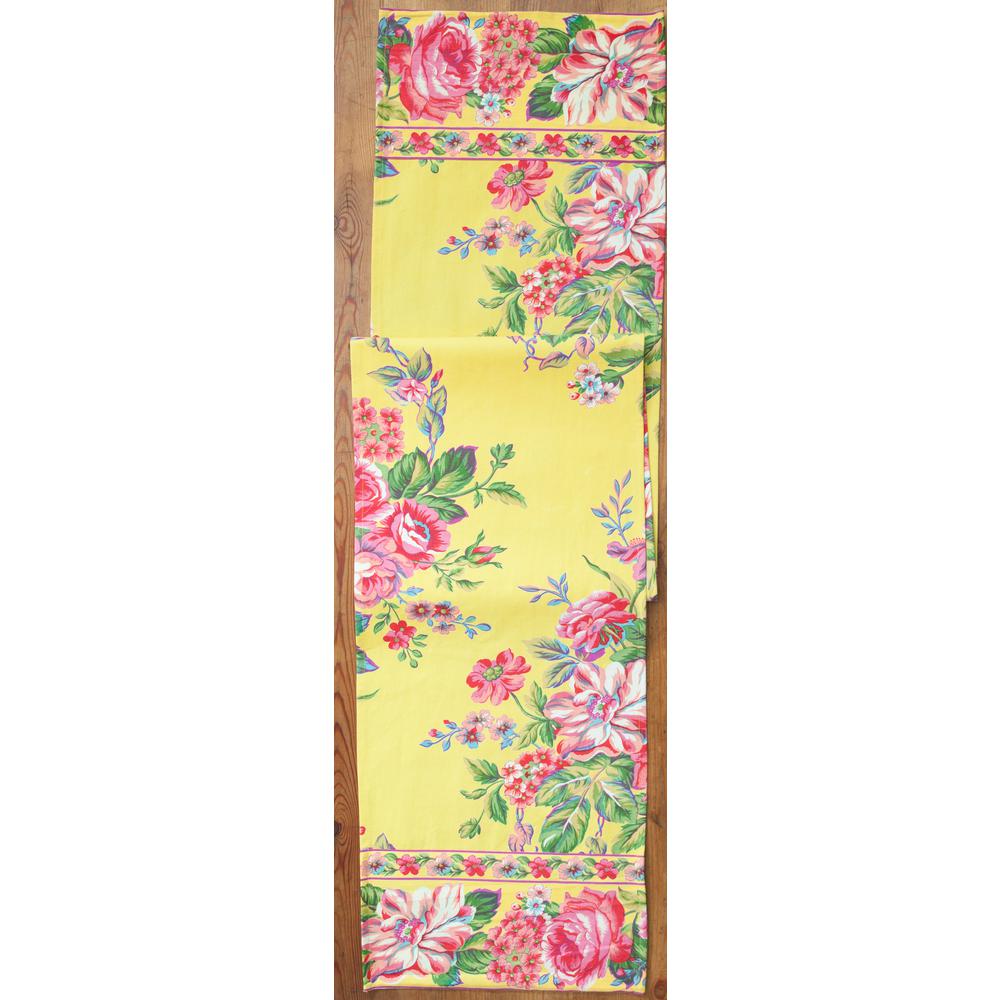 April Cornell Gold Vivian Fl 13 In X 72 Table Runner Rnvivf April Cornell Gold Vivian Fl 13 In X 72 Table Runner