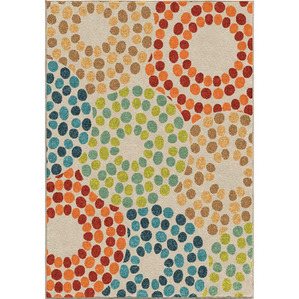 Orian Rugs Polka Circles Multi 8 Ft X 11 Indoor Outdoor Area Orian Rugs Polka Circles Multi 8 Ft X 11 Indoor Outdoor Area