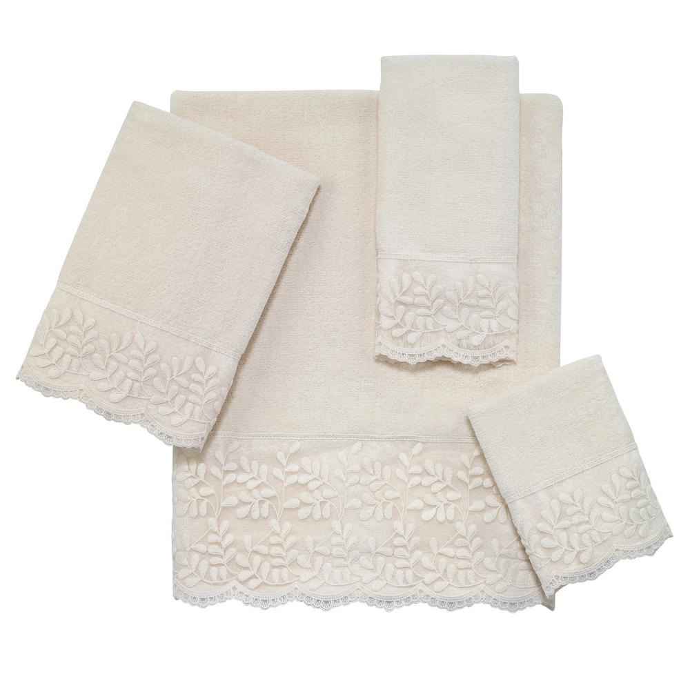 Avanti Linens Carly 4-Piece Bath Towel Set in Ivory-038366 IVR - The ...