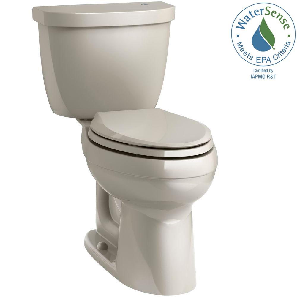 KOHLER Cimarron Touchless Comfort Height 2Piece 1.28 GPF Elongated