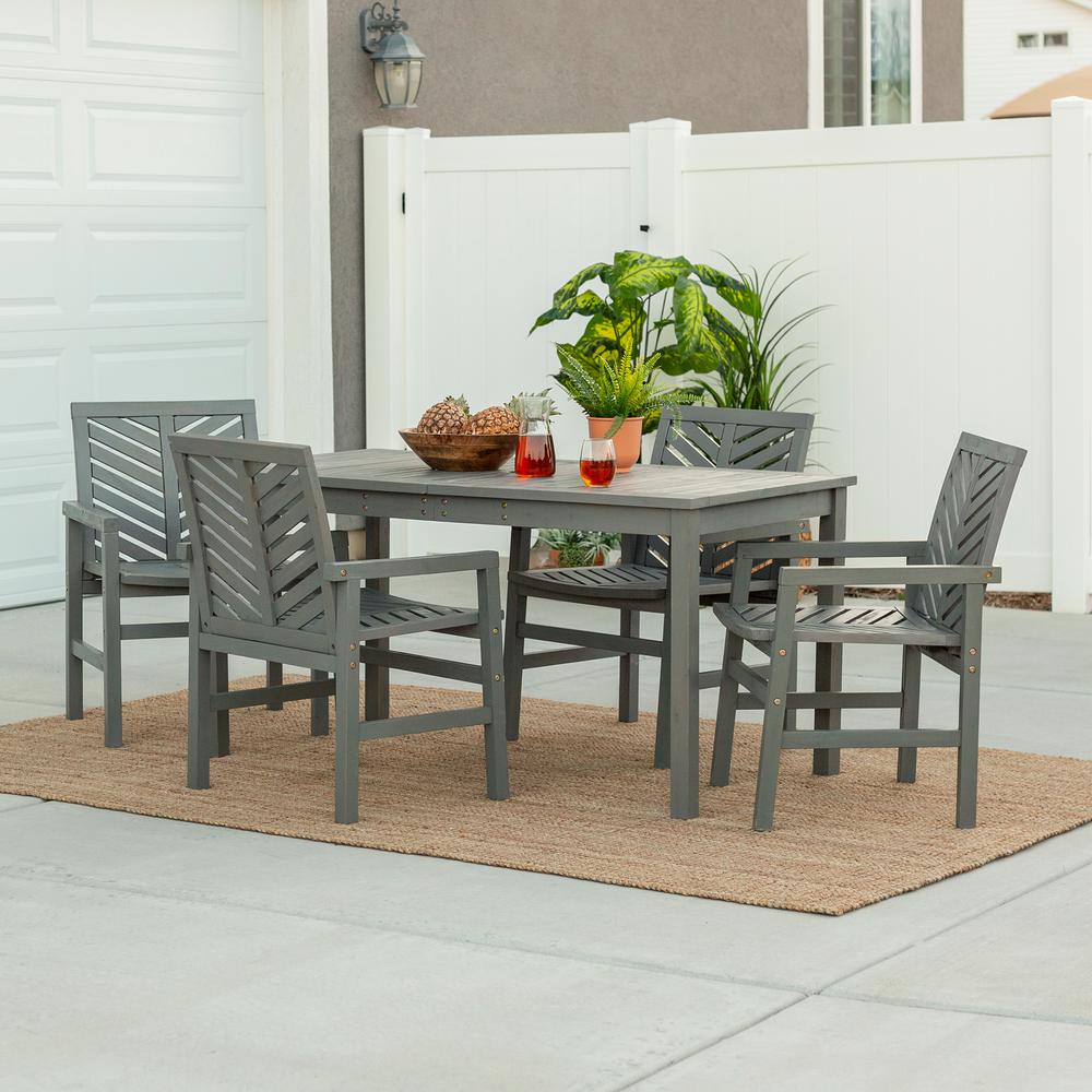 Reviews For Walker Edison Furniture Company Chevron Grey Wash 5 Piece Wood Outdoor Patio Dining Set Hd8069 The Home Depot - Walker Edison Patio Furniture Reviews Reviews For Walker Edison Furniture Company Chevron Grey Wash 5 Piece Wood Outdoor Patio Dining Set Hd8069 The Home Depot - Walker Edison Patio Furniture Reviews