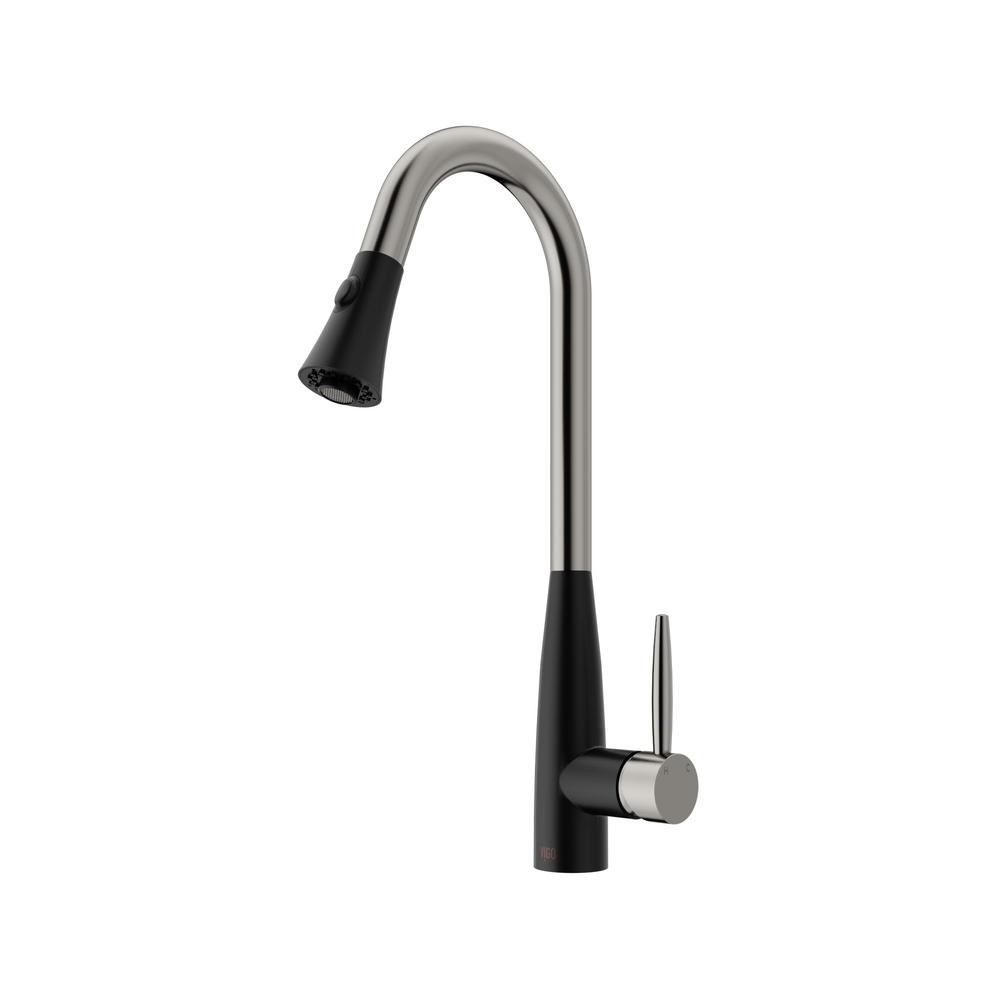 VIGO Single Handle Pull Down Sprayer Kitchen Faucet In Stainless