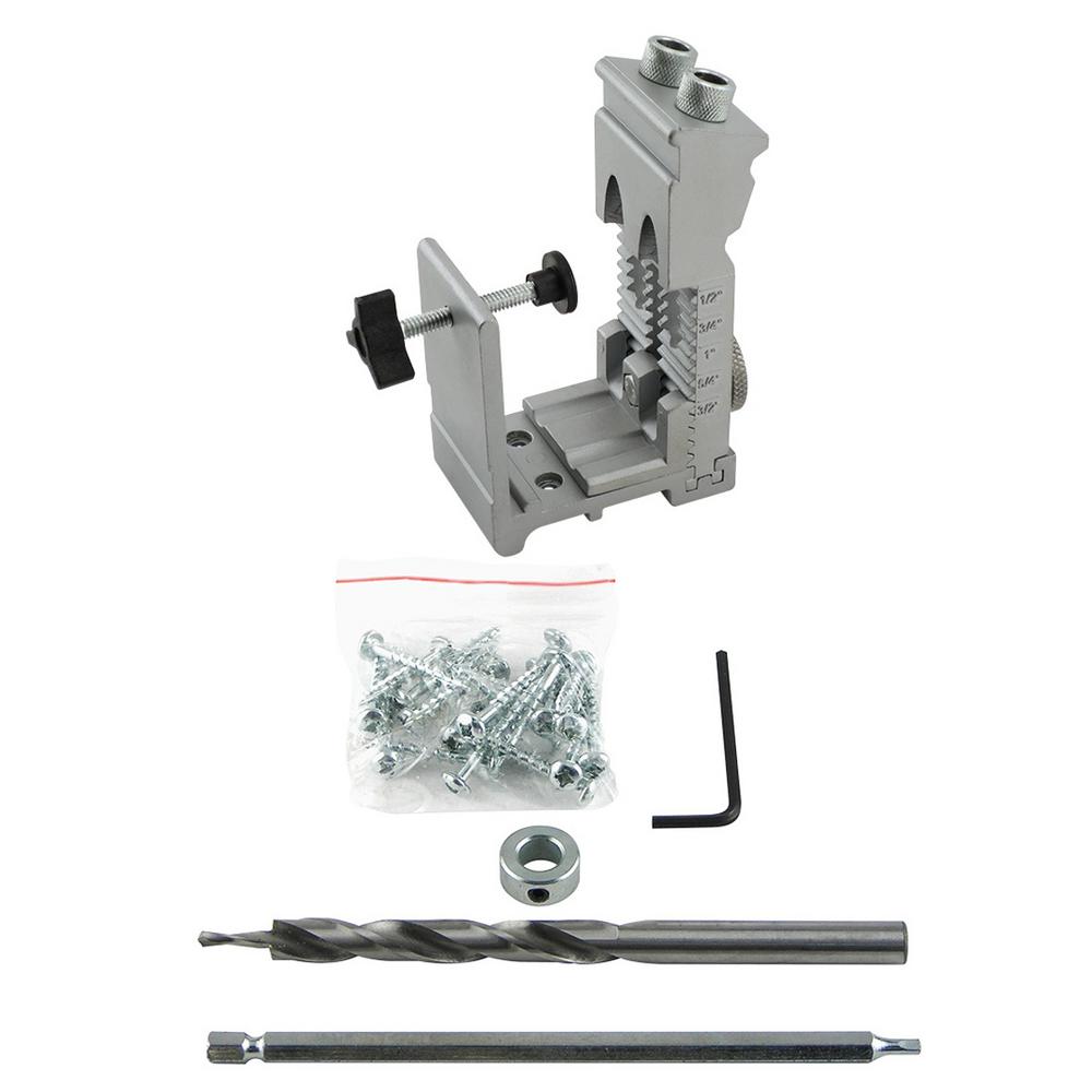 General Tools Adjustable Pocket Hole Jig Kit854 The Home Depot