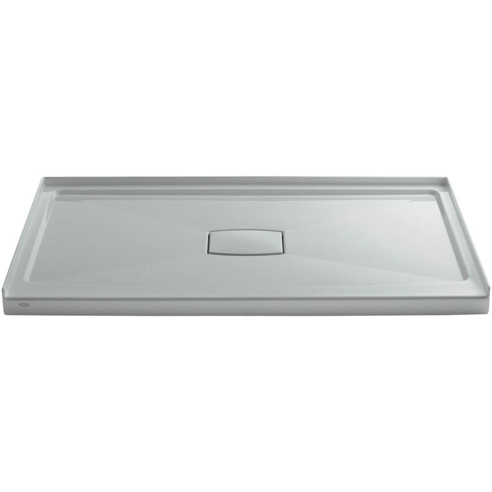 KOHLER Archer 60 in. x 36 in. Single Threshold Shower Base in Ice Grey
