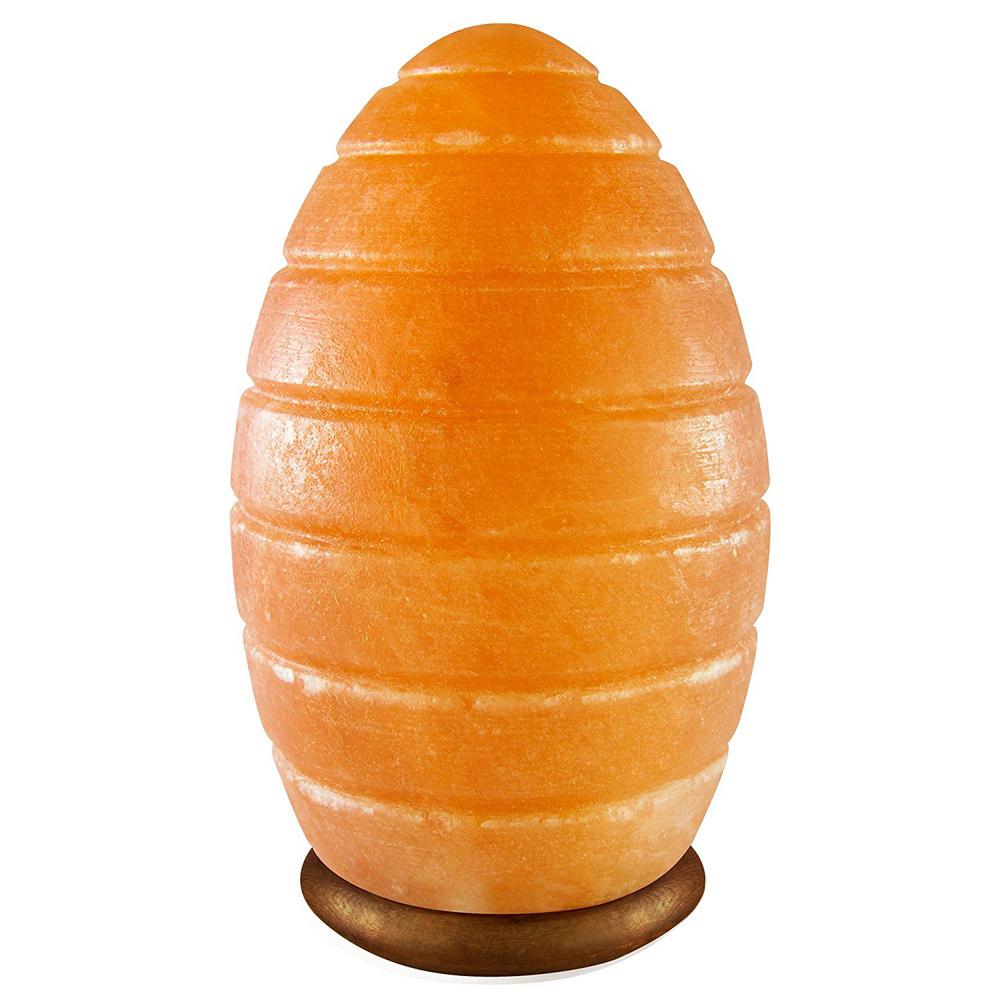 Fab Gl And Mirror Himalayan Crystal Rock Salt 7 5 In Pink Lines Himalayan Crystal Rock Salt 7 5 In Pink Lines Egg Shape Lamp With Wood Base Electric Wire And Bulb