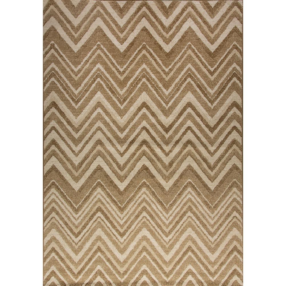 Dynamic Rugs Mysterio Cream 6 ft. 7 in. x 9 ft. 6 in. Indoor Area Rug