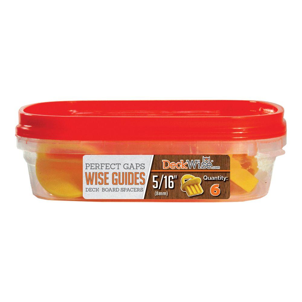 DeckWise WiseGuides 5/16 in. Gap Deck Board Spacer for Hidden Deck Fasteners (6Count)SPCR5/16