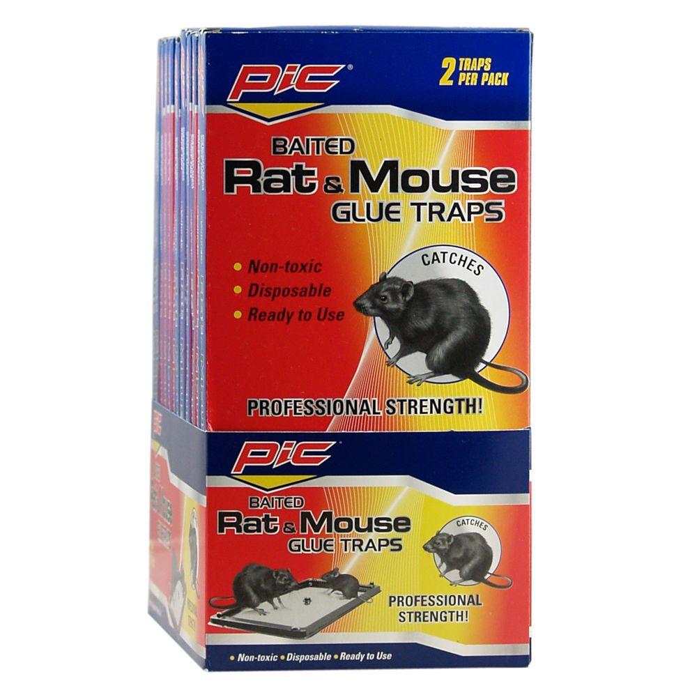 PIC Baited Rat and Mice Glue Traps (24-Pack)-GT-2-H - The ...
