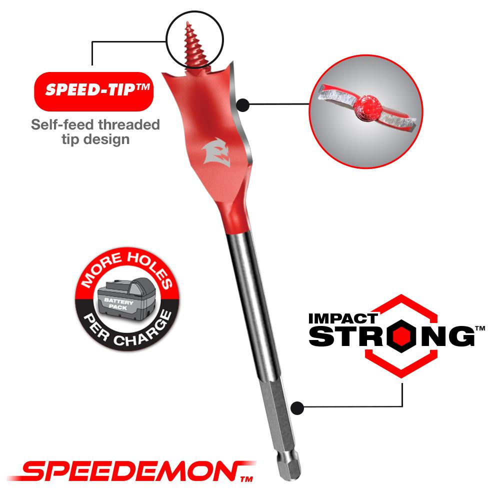 Diablo 5//8 in x 4 in SPEEDemon Spade Bit
