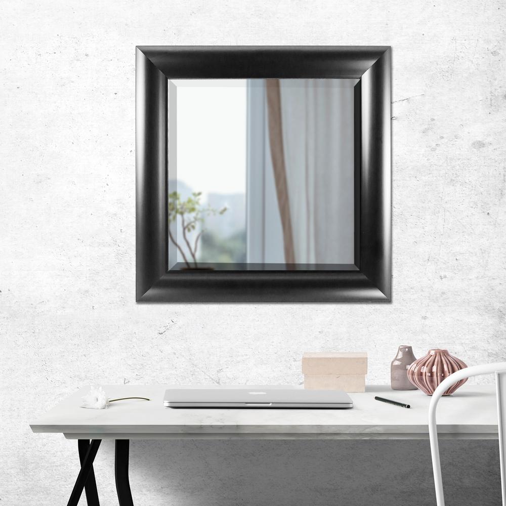 Crystal Art Gallery Leighton Square Black Vanity Mirror