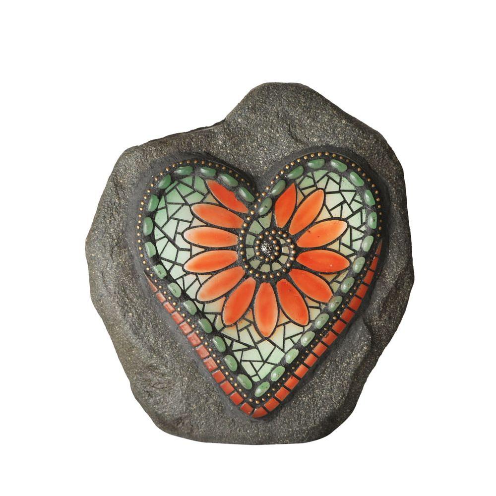Moonrays Chris Emmert Designs 8 5 In Flower Heart Solar Powered Moonrays Chris Emmert Designs 8 5 In Flower Heart Solar Powered Integrated Led Outdoor Landscape Garden