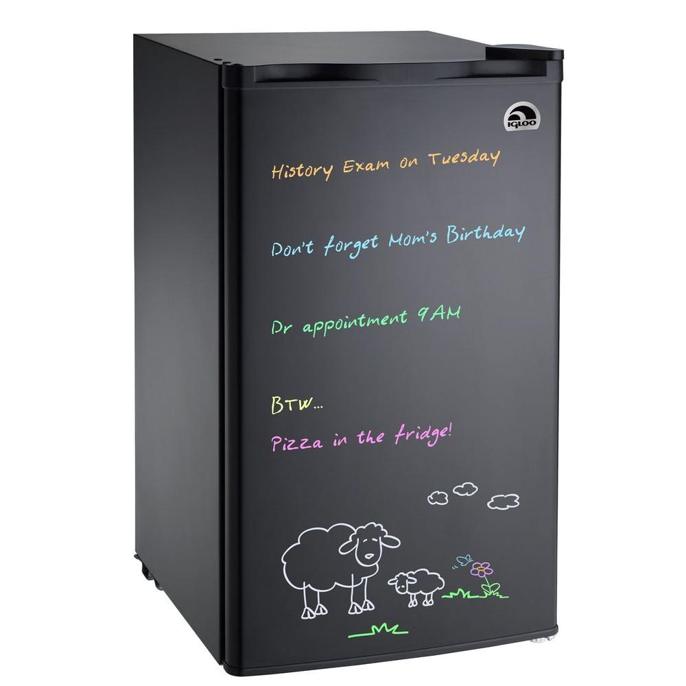IGLOO 3 cu. ft. Eraser Board Mini Refrigerator in BlackFR326MBLACK