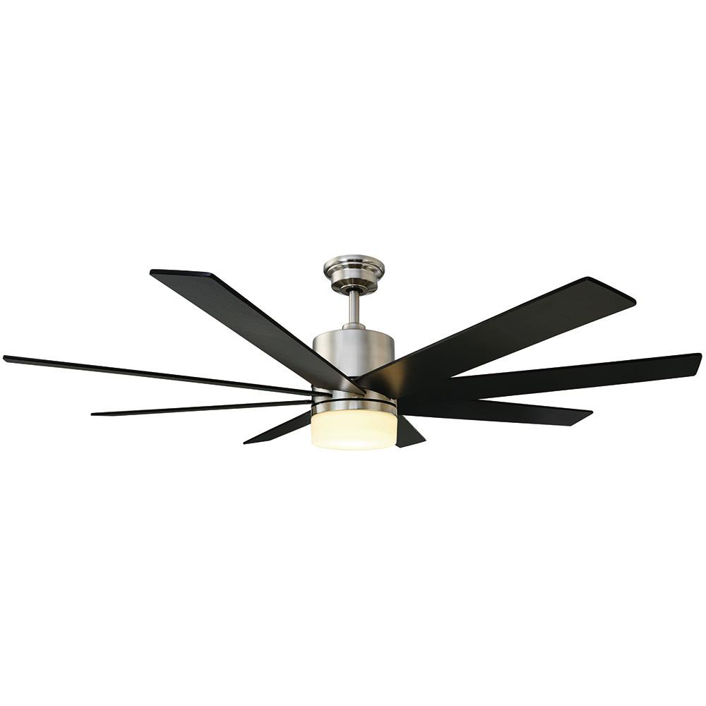 Home Decorators Collection 60 inch Indoor Zolman Pike LED DC Brushed Nickel... by Home Decorators Collection