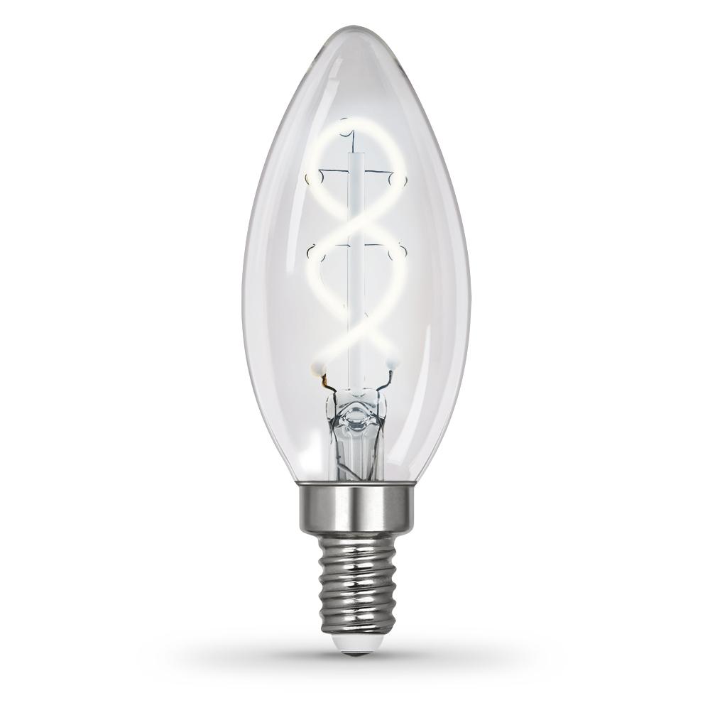 Feit Electric 40Watt Equivalent B10 Dimmable Candelabra Clear Glass Vintage LED Light Bulb with