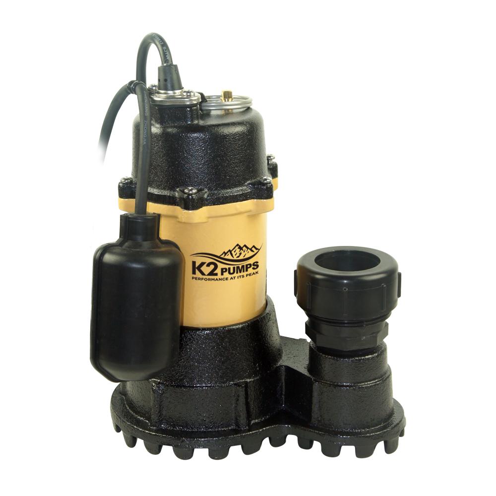 K2 1/3 HP Submersible Sump Pump with Tethered SwitchSPI03303TPK The Home Depot