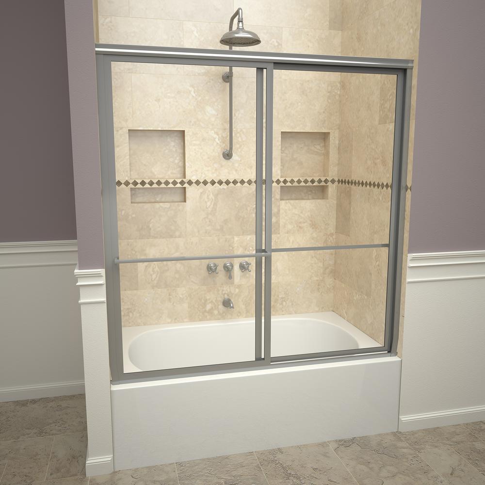 Redi Slide 1100 Series 59 In W X 58 1 2 In H Framed Sliding Tub