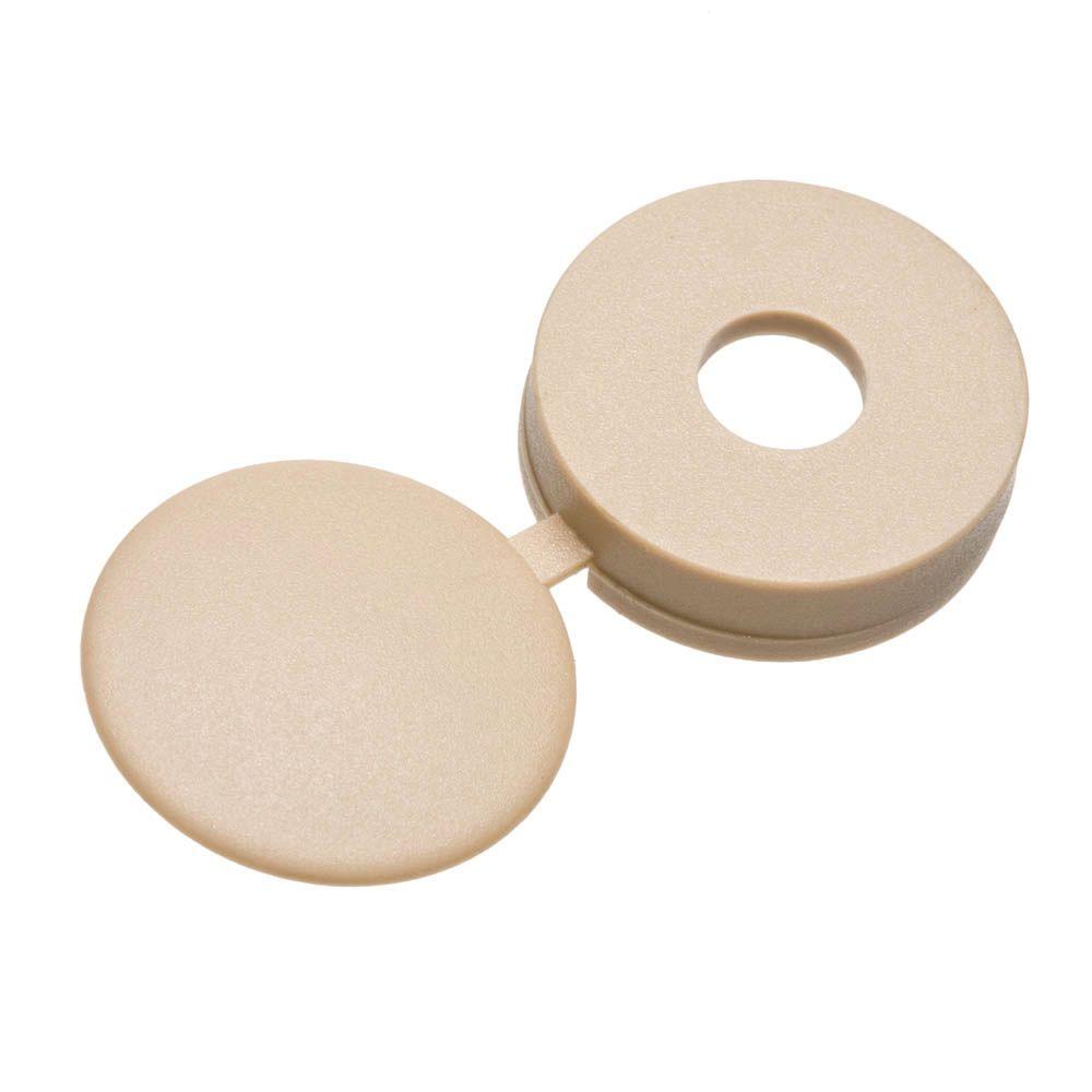 Everbilt 10 Beige PanHead Hinged Screw Cover (3 per Pack)815948