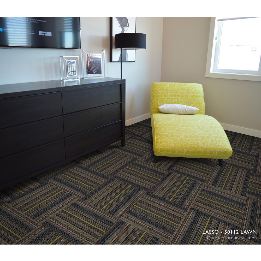 Lasso Lawn Loop 19 68 In X 19 68 In Carpet Tiles 8 Tiles Case