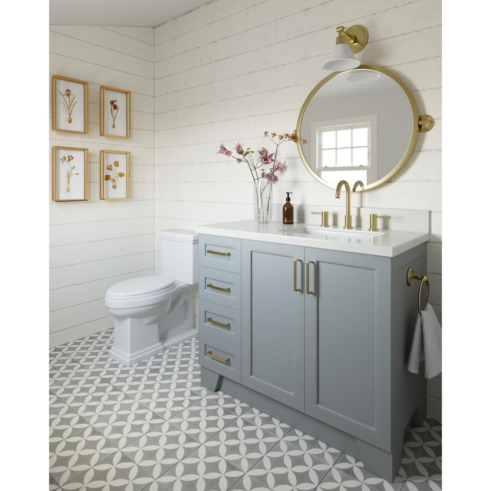 Sink On Right Side Bathroom Vanities Bath The Home Depot