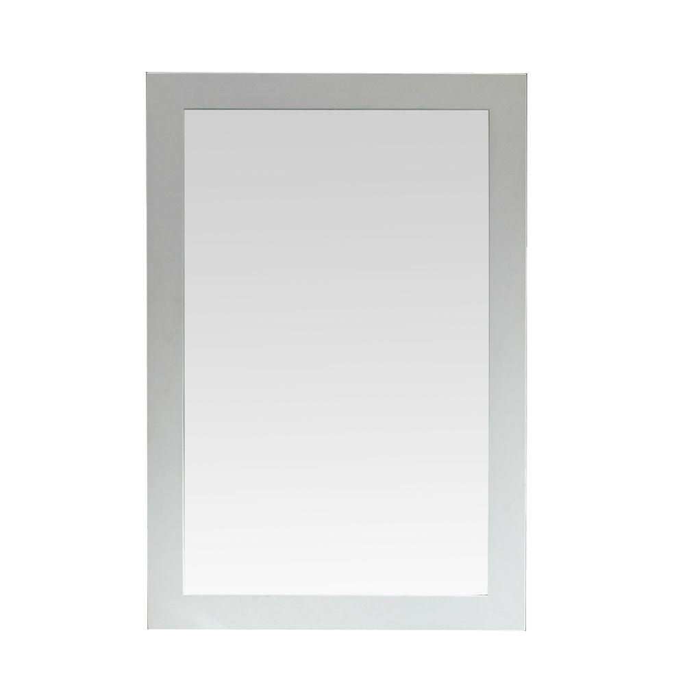 pegasus santa monica 36 in. x 24 in. framed wall mirror in white