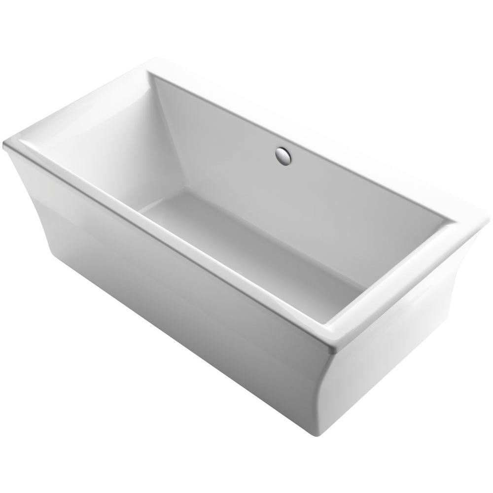 KOHLER Vintage 6 ft. Center Drain FreeStanding Cast Iron Bathtub in