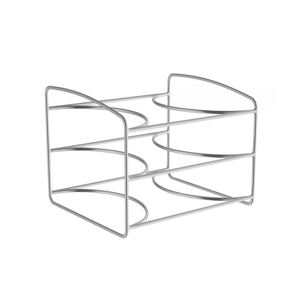 Lavish Home 3 Tier Chrome Kitchen Wrap Storage Rack Pantry 3 Tier Chrome Kitchen Wrap Storage Rack