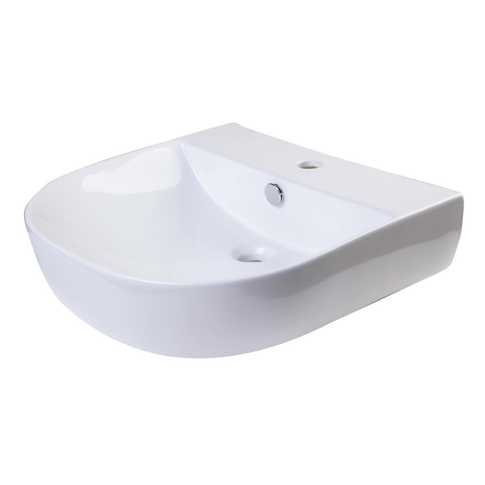 Alfi Brand 4 25 In Wall Mount Sink Basin White