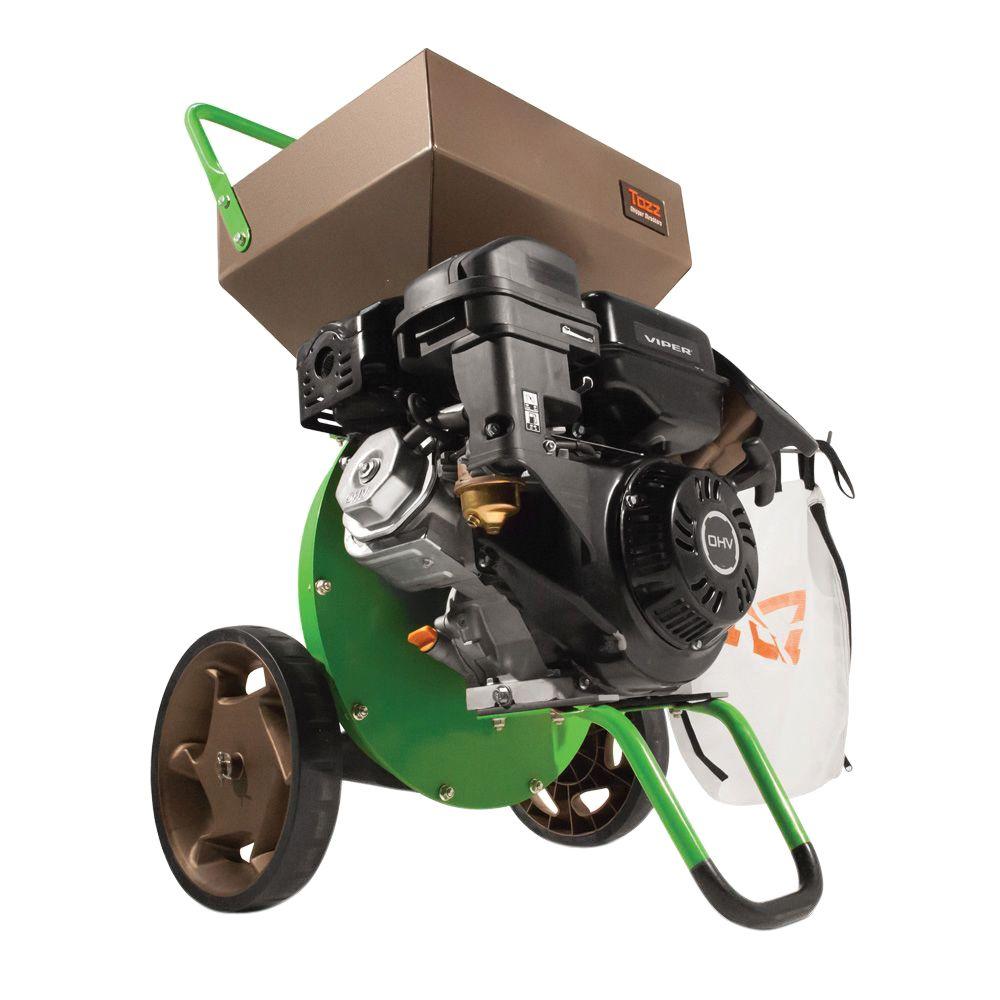 Chipper Shredders Outdoor Equipment The Home Depot Gas Ed 301cc Viper Engine Chipper Shredder
