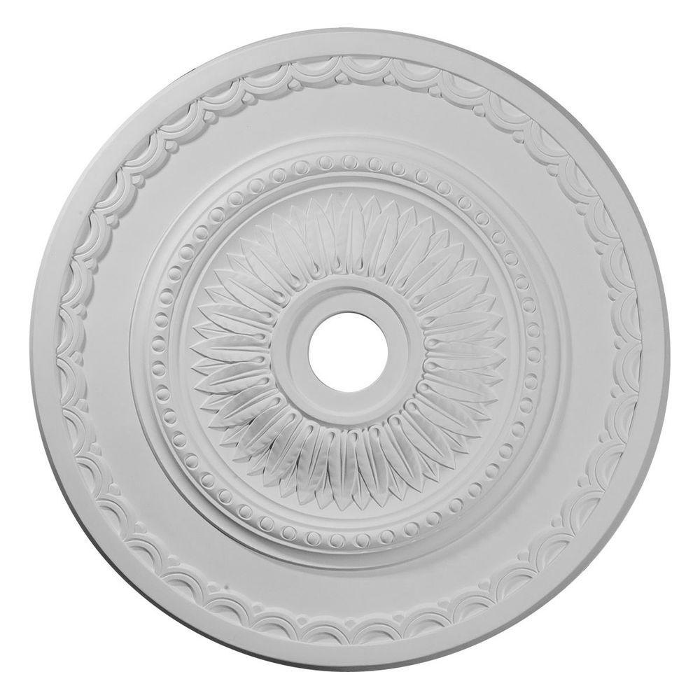 29 1 2 In X 3 5 8 In Id X 1 5 8 In Sunflower Urethane Ceiling Medallion Fits Canopies Up To 5 5 8 In