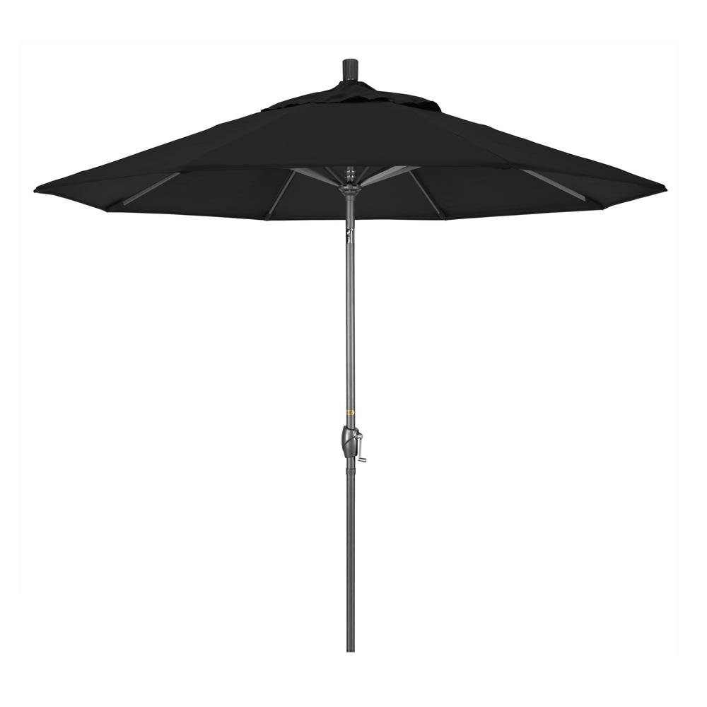 Fade Resistant Black Market Umbrellas Patio Umbrellas The Home Depot