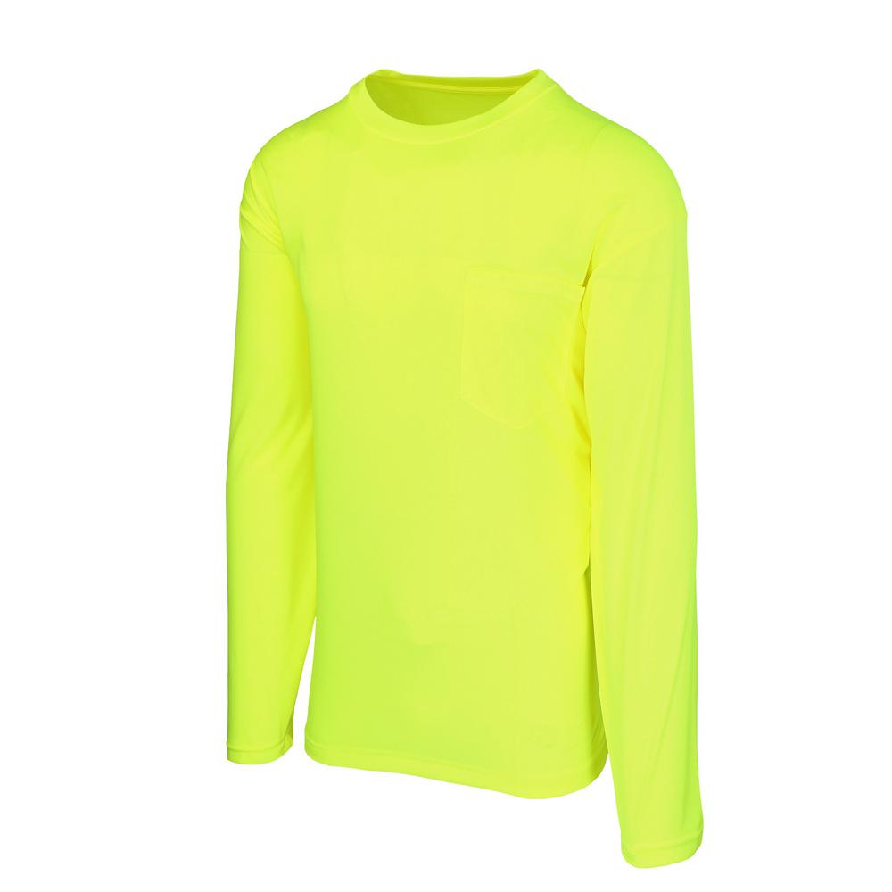 Safety Yellow Long Sleeve T Shirts 